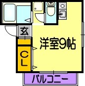 ラピタ九品寺の物件間取画像