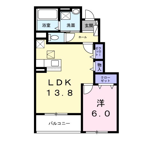 ベレ・ハーモニーの物件間取画像