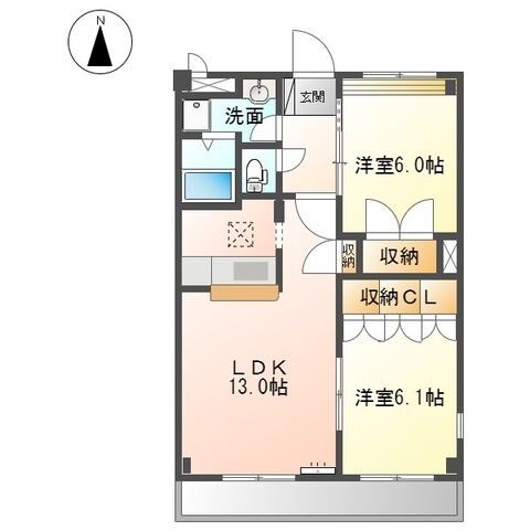 グレースヴィラ中吉野の物件間取画像