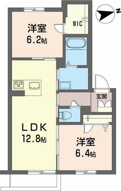 グランドベレオ田宮の物件間取画像