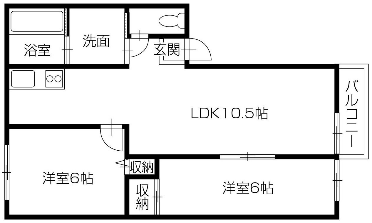 イノセントコーポの物件間取画像