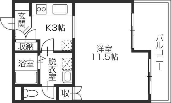 ソレイユ１番館の物件間取画像