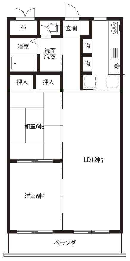 メゾンエルヴェの物件間取画像