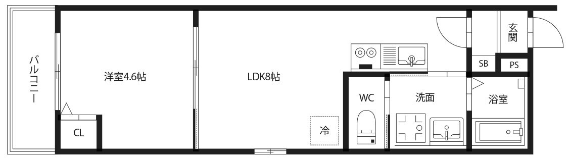 ピース・ヴィレッタの物件間取画像