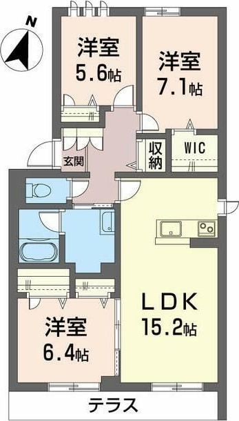 ベレオ藍住の物件間取画像