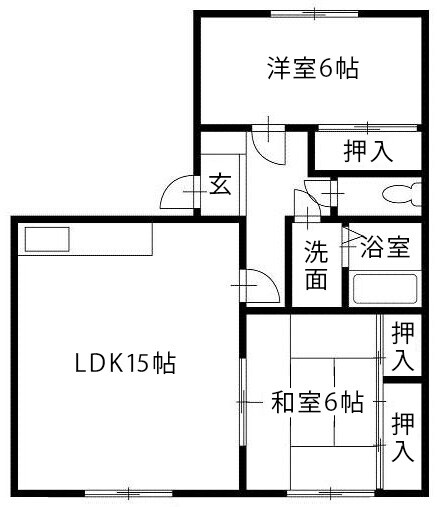 セジュール濱田Iの物件間取画像