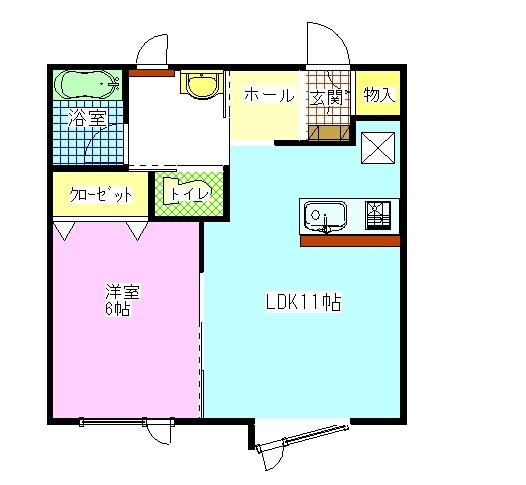 ＯＮＬＹワンⅡの物件間取画像