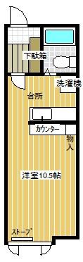 ゴールデンハイツＡの物件間取画像