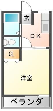 細谷駅 徒歩6分 1階の物件間取画像