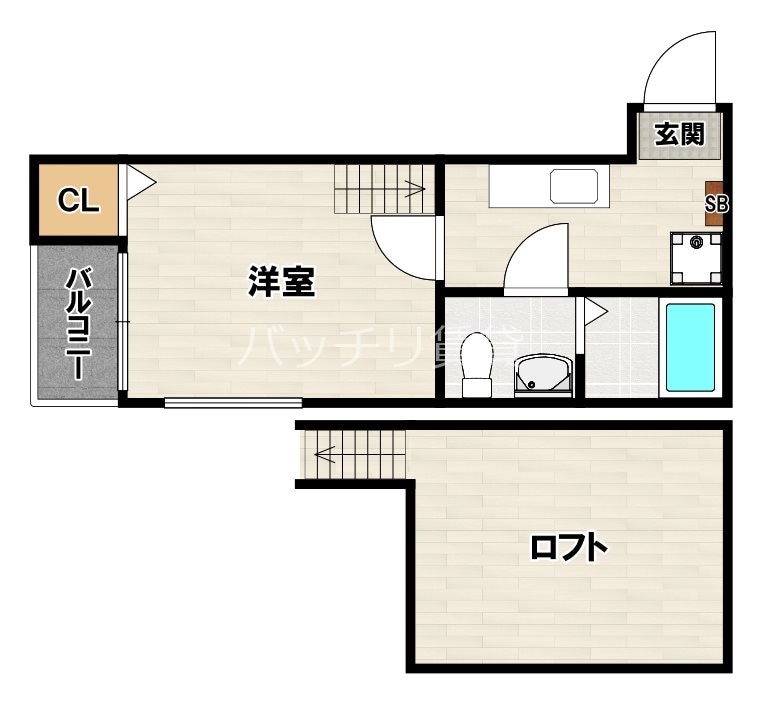 ガーラ大橋の物件間取画像