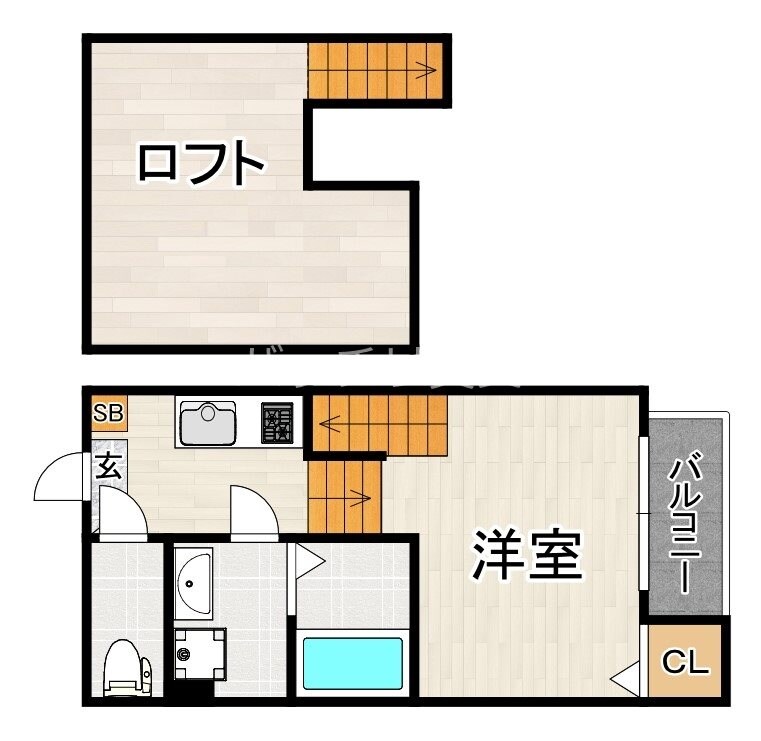 ハーモニーテラス和白XIIの物件間取画像