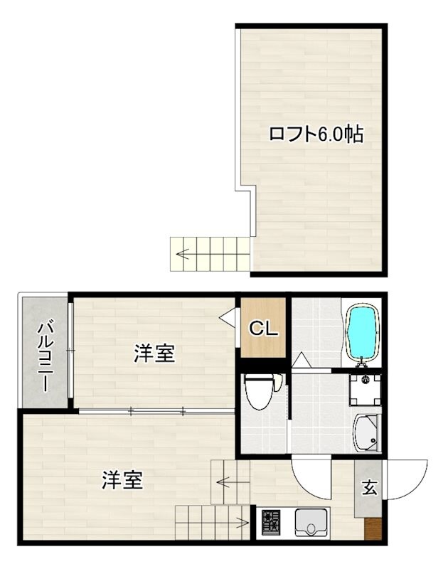 レアシス和白の物件間取画像