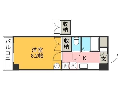 ロイヤル天神南の物件間取画像