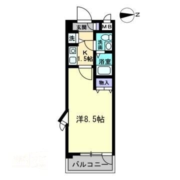 ペスカデリア大楠の物件間取画像