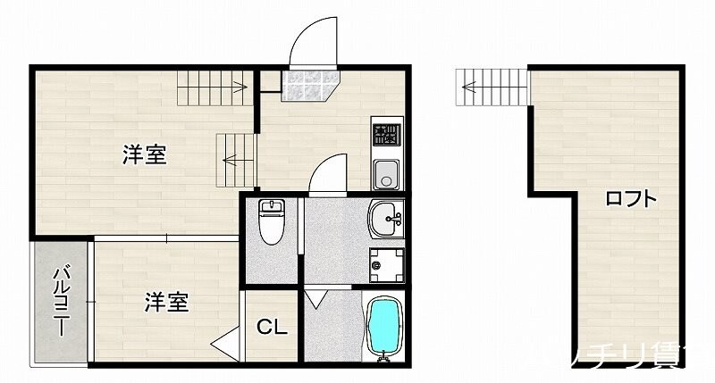 シーサイドテラス箱崎の物件間取画像