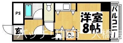 Ｋステーション大橋の物件間取画像