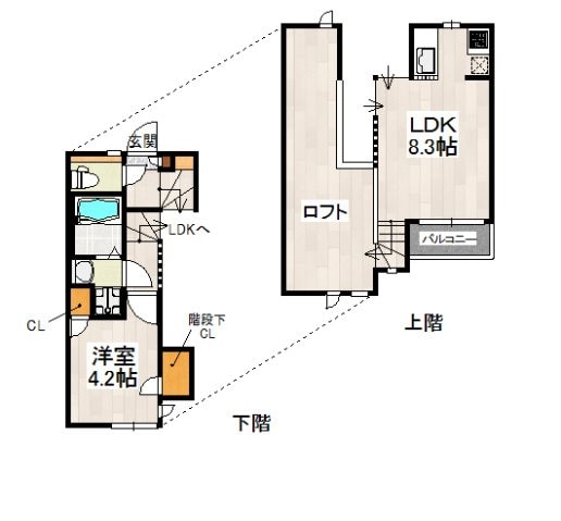 CB箱崎ルアーナの物件間取画像