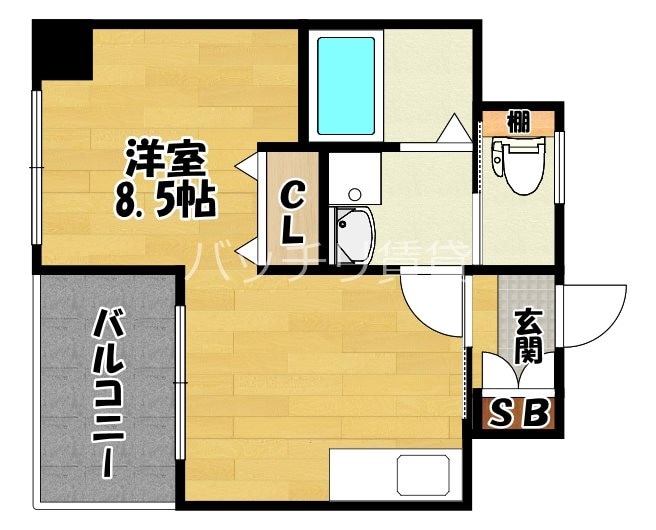 レージュ千代の物件間取画像