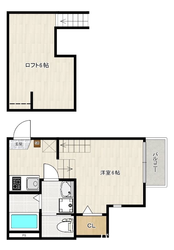 横手2丁目（7）コーポの物件間取画像