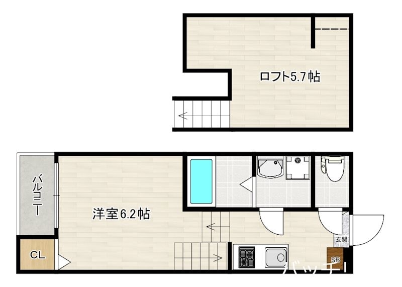 横手2丁目（8）コーポの物件間取画像