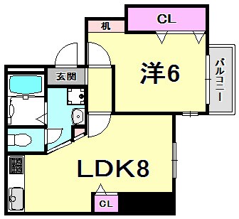 シャトー北野の物件間取画像