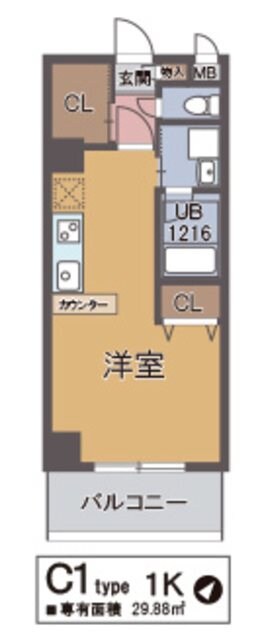 タカマツ神戸駅南通の物件間取画像