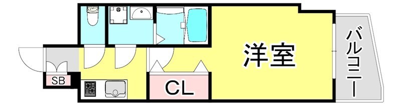 レジデンス神戸bivioの物件間取画像