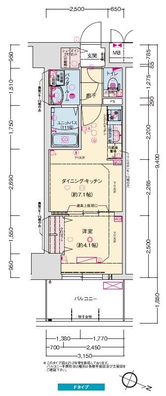 プレサンス神戸セレスティアの物件間取画像