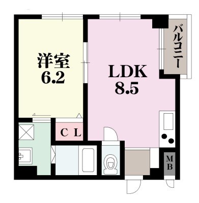 中天マンションの物件間取画像