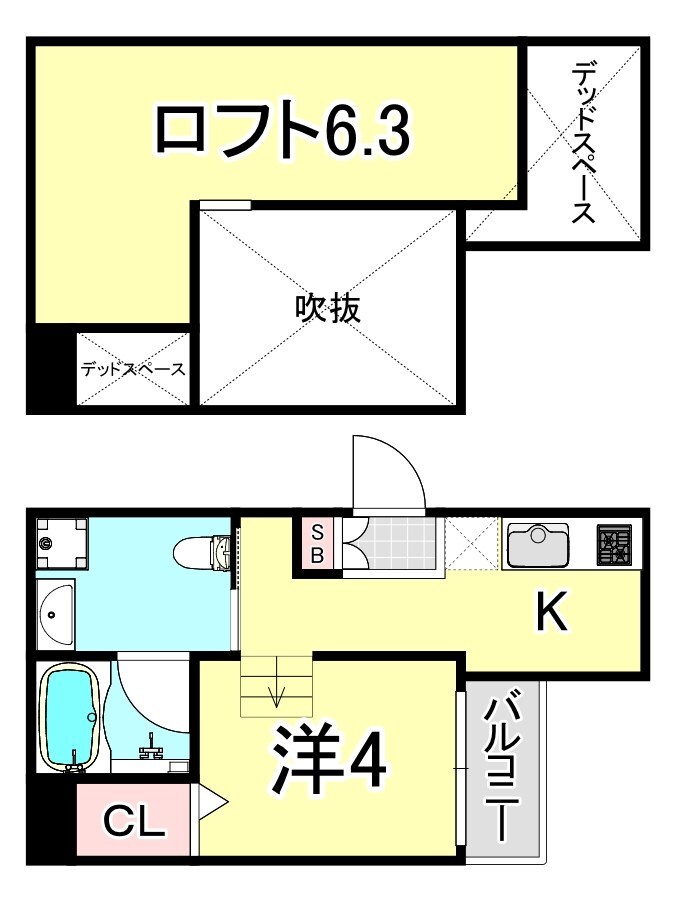 フォンテーヌ武庫川の物件間取画像