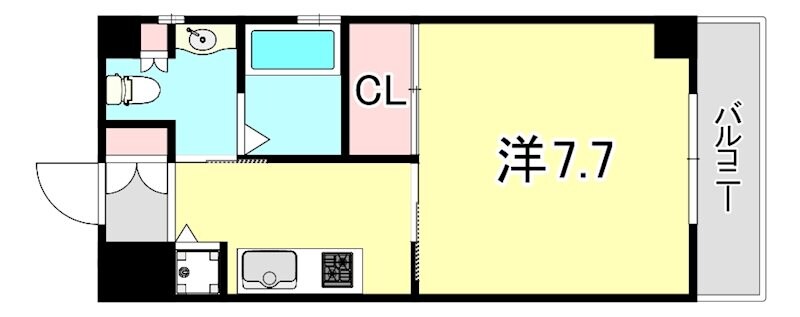 シティフラット三宮東の物件間取画像