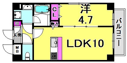 サニーコート神戸下山手の物件間取画像