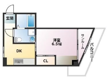 六甲スカイハイツの物件間取画像