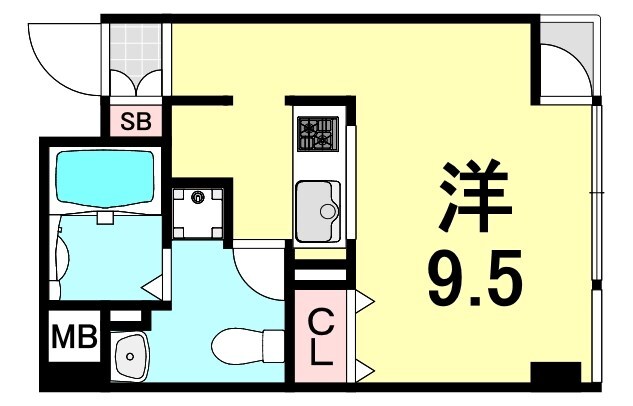 エス・キュート御影の物件間取画像