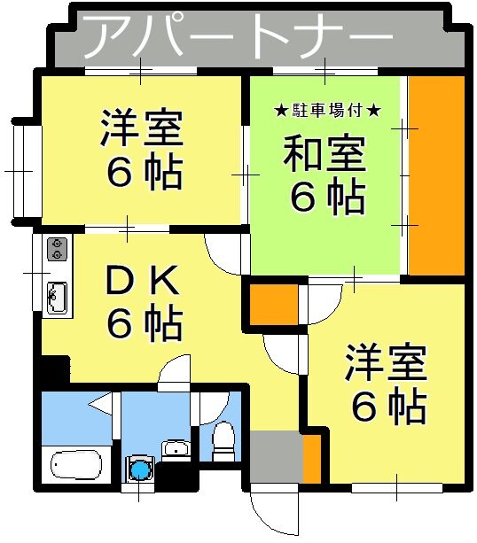 仙巌園駅 徒歩60分 1階の物件間取画像