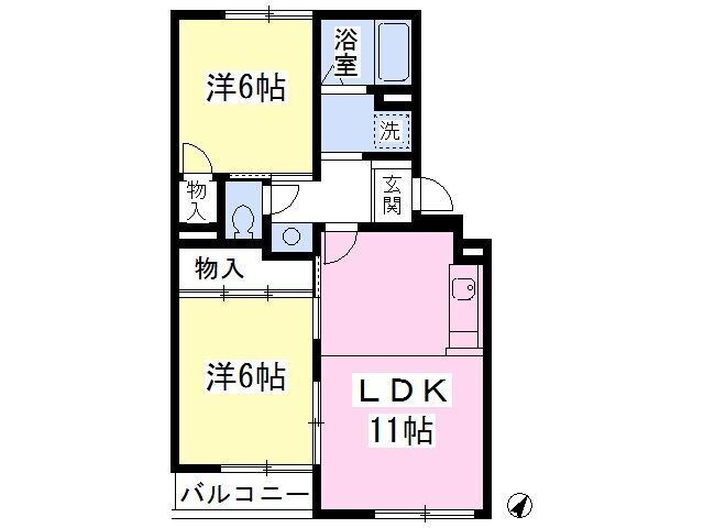 グラン橘の物件間取画像