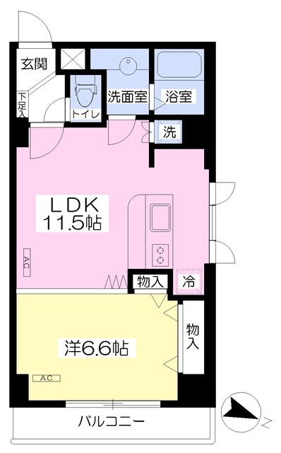 パルフェ・ボーテの物件間取画像