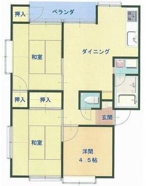 日田市役所前駅 徒歩3分 1階の物件間取画像