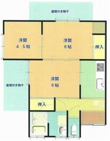 光岡駅 徒歩13分 1階の物件間取画像