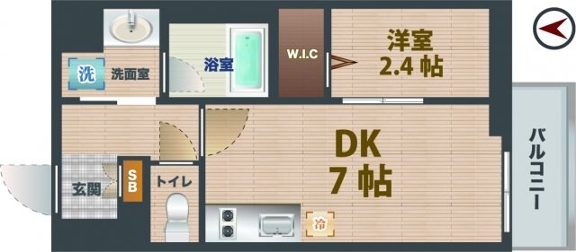 中野新橋駅 徒歩6分 1階の物件間取画像