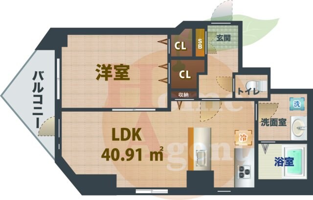 クレアシオン新中野の物件間取画像