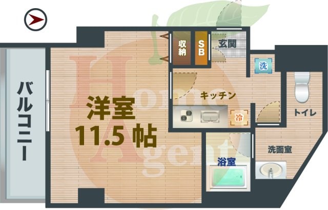 新江古田駅 徒歩3分 5階の物件間取画像