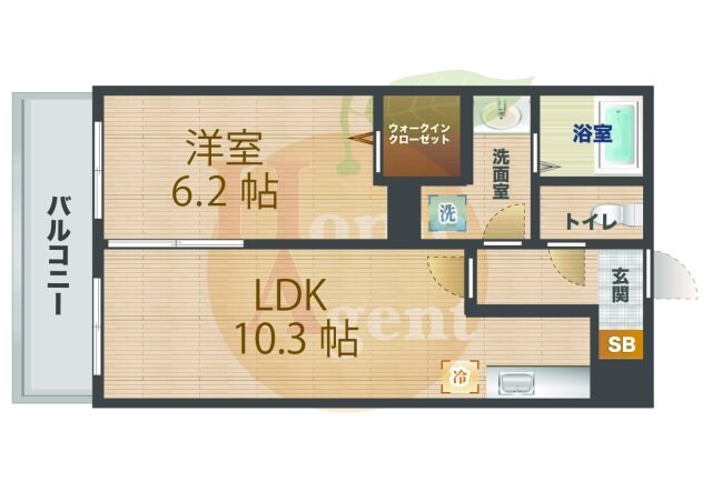 プリート　カーサ　イグサの物件間取画像