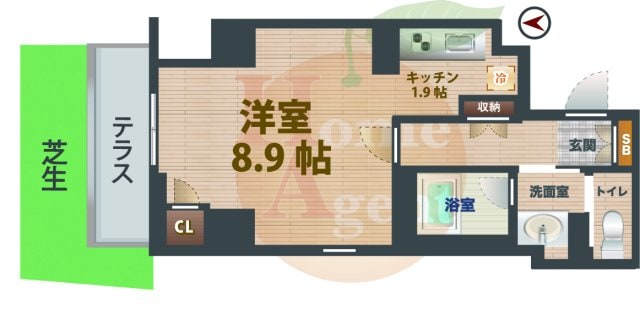 中野新橋駅 徒歩5分 1階の物件間取画像