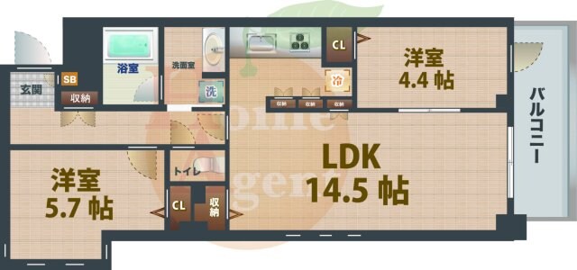 下落合駅 徒歩3分 2階の物件間取画像