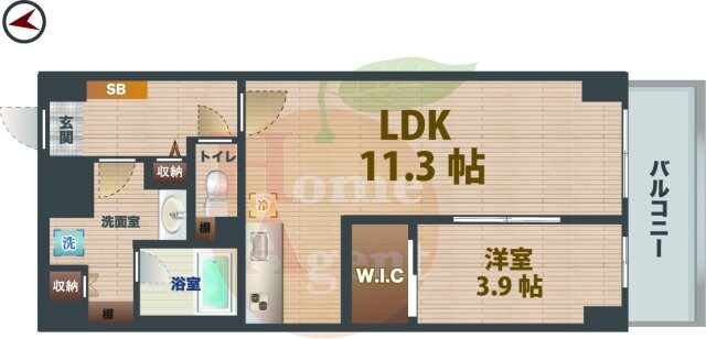 下落合駅 徒歩6分 2階の物件間取画像