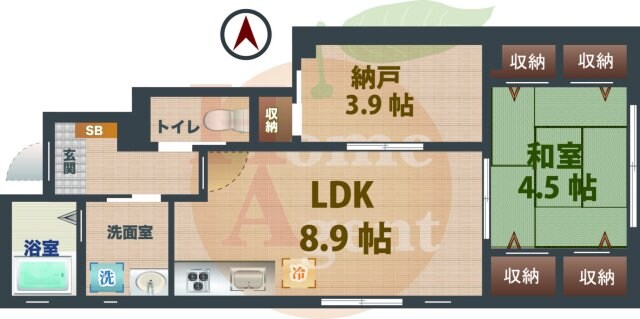 下井草駅 徒歩4分 1階の物件間取画像