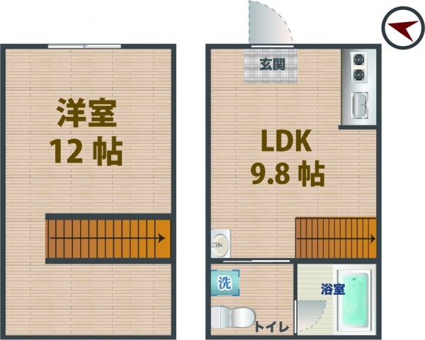 荻窪駅 徒歩6分 1-2階の物件間取画像