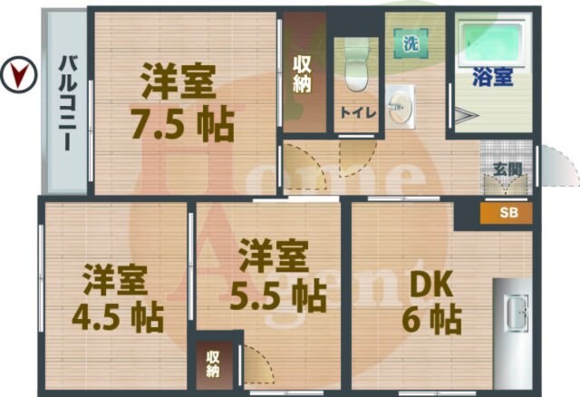 下井草駅 徒歩2分 2階の物件間取画像