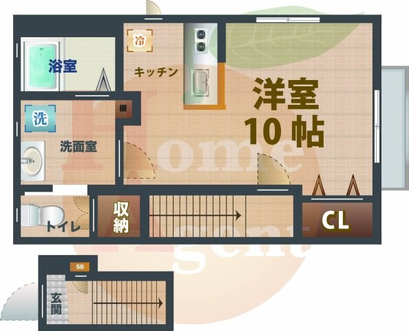 下落合駅 徒歩3分 2階の物件間取画像